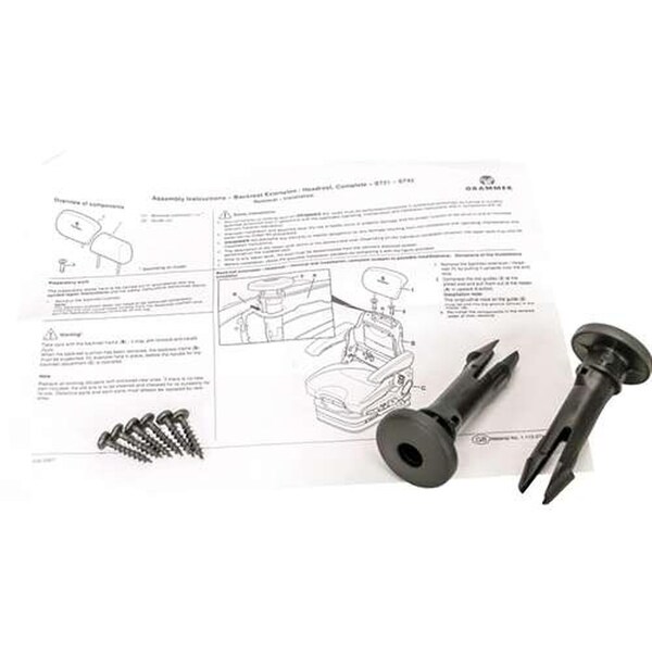 Aftermarket KM Uni Pro Grammer Backrest Extension Install Kit 8573-KM - main